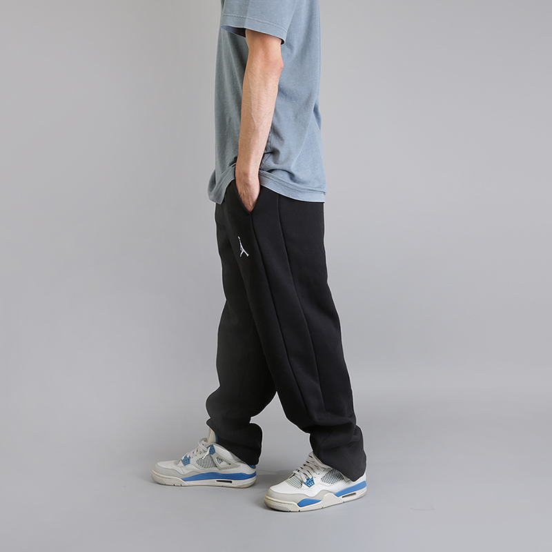 мужские черные брюки Jordan Flight  Basketball Pants 823073-010 - цена, описание, фото 3